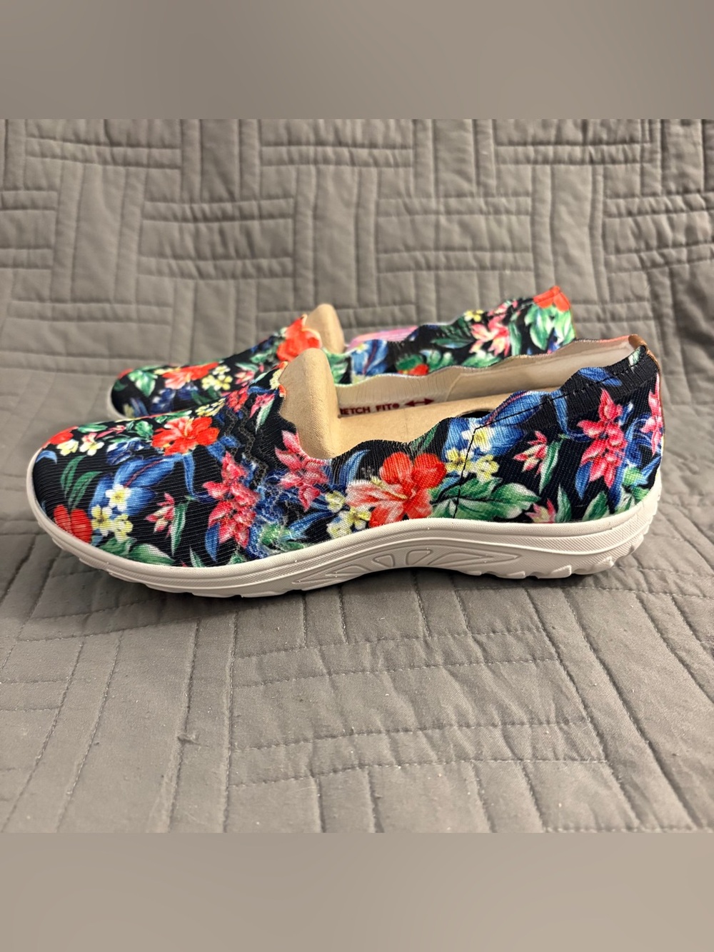 Skechers Reggae Fest Tropic Days Floral Tropical Womens Size 8 Comfort Shoes - Picture 4 of 15